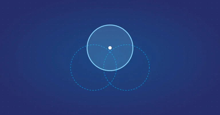 Three overlapping circles, with the top circle highlighted.